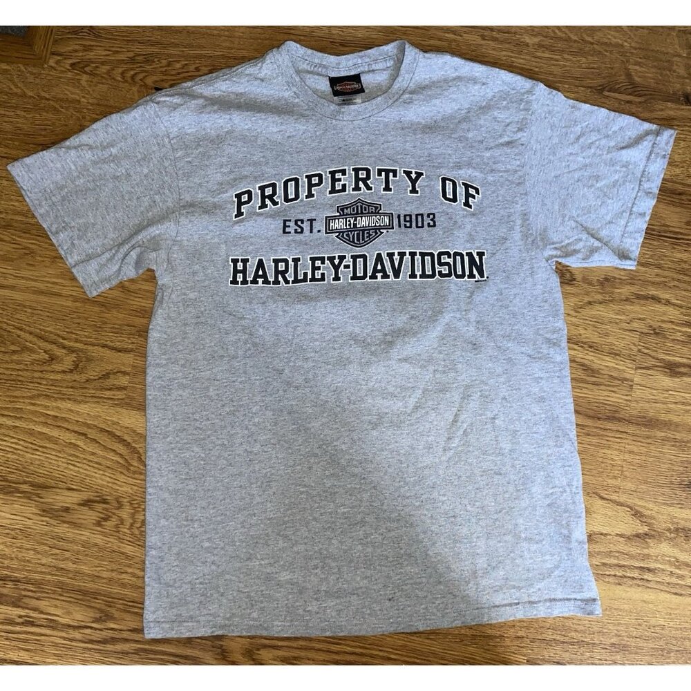 New River Harley Davidson Jacksonville NC Dual Sided Logo Shirt Mens Size Large
